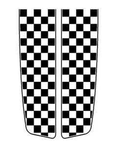 CHECKERED STRIPE DECAL SET #10 HOOD VINYL CAR TRUCK AUTO SUV VAN SEMI VEHICLE - Bild 1 von 3