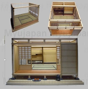 Zum Selbermachen Miniatur Puppenhaus Kit japanisches Zimmer 1/12 Holz Handwerk Möbel A101 - Bild 1 von 20