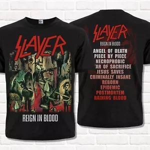 Schwarzes T-Shirt Slayer, Reign in Blood (1986). Thrash Metal. Heavy Metal. - Bild 1 von 17