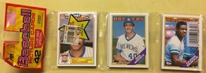 1988 Topps Rack Pack Billy Williams Mike Birkbeck Glenn Braggs W/ Caldor Sticker