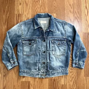 Denim and Supply Polo Ralph Lauren Jeansjacke distressed blau Damen Gr. XS - Bild 1 von 17