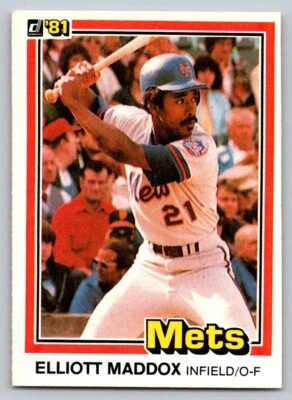 1981 Donruss - #397 Elliott Maddox - Image 1 of 2