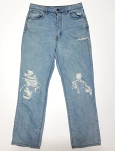 Cello Jeans Damen Größe 9/29 Blau Denim Wide-Leg Distressed High-Rise 100% Baumwolle - Bild 1 von 16