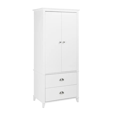 Prepac Yaletown Wardrobe Armoire in White Cover