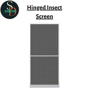 Hinged Insect Screen for Doors Set Fly Mosquito Aluminium Frame White VidaXL - Picture 1 of 10