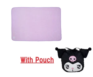 RARE Sanrio Kuromi Premium Blanket with Face Pouch 2025 from JAPAN 51.2" 130cm - Picture 1 of 6