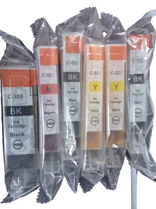 Canon Printer Inks Job Lot various colours C-521 C-520 Cartridges - Photo 1/2