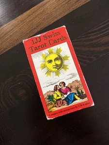 1JJ Swiss Tarot Cards 1984 Complete Set Used But Good Condition - Picture 1 of 12
