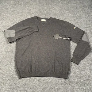 LINKSOUL Cotton Cashmere LS316 NBC Golf Pullover Sweater Mens XL Embroidered - Picture 1 of 9