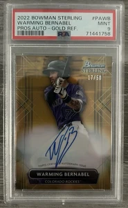 Warming Bernabel 2022 Bowman Sterling #PA-WB Wave Refractor #/50 Auto PSA 9๐ฅ๐ฅ - Picture 1 of 2
