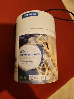 Lichterschlauch Ca 5m / 50 Lichter Warmweiß NEU - Bild 1 von 4