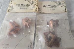 Dollhouse Dolls By Cat Wingler, Miniature Doll Mama & Papa Bear Patterns 1989 - Picture 1 of 12
