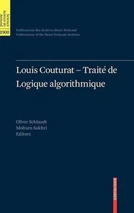 Louis Couturat -Trait de Logique algorithmique by Oliver Schlaudt (English) Hard - Picture 1 of 1