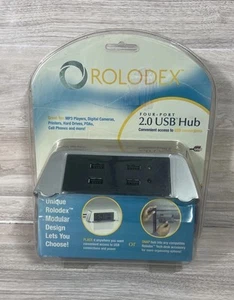 Rolodex 2.0 USB HUB POWER OUTLET Table Top Outlet NEW - Picture 1 of 2