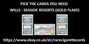WILLS - SEASIDE RESORTS (GOLD FLAKE) - PICK THE CARDS YOU NEED - Picture 1 of 3