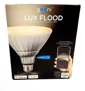 Geeni Lux 11-Watt (75W Equiv) PAR 38 Dimmable E26 Wi-Fi Outdoor Floodlight - Picture 1 of 1