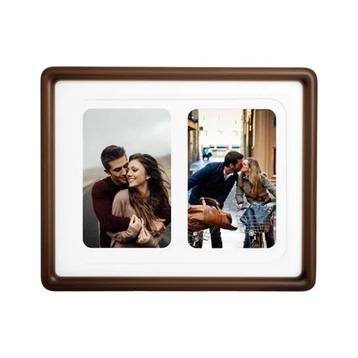 8x10 Collage Picture Frame Natural Walnut Teak Solid Wood, 4x6 Collage Photo ... - Image 1 of 4