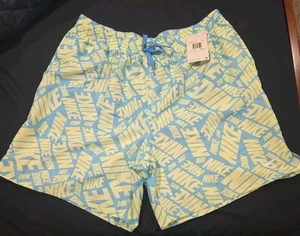 Nike Men's 7" Tossed Logo Swim Volley Shorts Trunks Swimwear XXL - Picture 1 of 10