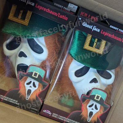 Ghost Face St. Pat’s Mask - Fun World - Image 1 of 4