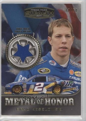2011 Press Pass Stealth Metal of Honor Sheet Gold Medal /50 Brad Keselowski - Image 1 of 2