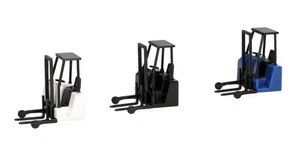 HERPA - Carrello elevatore a forche, bianco, blu e nero - 3 pezzi - 1/87 - HE... - Foto 1 di 5