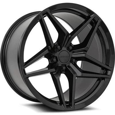 4 Wheels 19" MRR M755 19x11 5x120.65 Gloss Black 55ET 70.3CB (M75519A152055BK) - Image 1 of 3