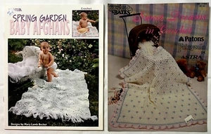 Frühling Garten Baby Afghanen & süße Träume Häkelanleitungen Bücher Blumen Blütenblätter + - Bild 1 von 5