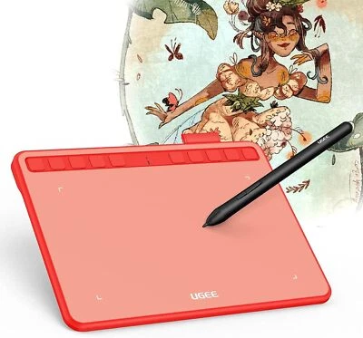 Tablette Graphique Dessin 6x4 Pouces avec Stylet Passif sans Pile à 8192 Niveaux - Image 1 of 4