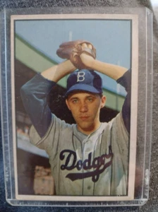 1953 Bowman Color #14 Billy Loes Dodgers MLB baseball - Picture 1 of 2