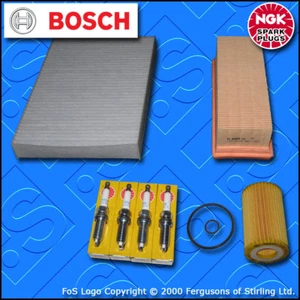 SERVICE KIT for RENAULT CLIO MK2 1.2 16V D4F712 OIL AIR CABIN FILTER PLUGS 01-03 - Picture 1 of 6