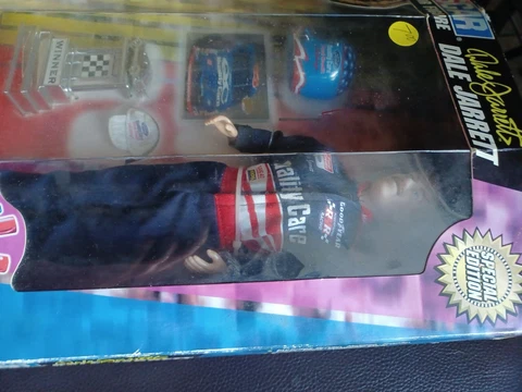 1997 Toy Biz 12" Nascar Dale Jarrett Quality Care Ford Credit Action Figure NIB Cover