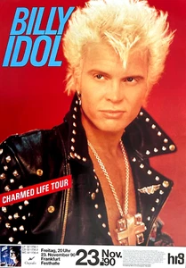 BILLY IDOL  1990  FRANKFURT - orig. Concert Poster - Konzert Plakat - DIN A1 - Bild 1 von 1