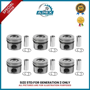 JAGUAR LAND ROVER 306DT PISTONS SET STD GEN 2 3.0 DIESEL XJ SPORTBRAKE DISCOVERY - Picture 1 of 4