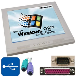 17 " 43CM TFT with Integrated 1000MHz Computer Mini PC Silent 12V NT Ms-dos M1 - Picture 1 of 1