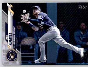 2020 Topps Series 1 Ben Gamel Base Card MLB PWE Set Break Brewers #344 - Picture 1 of 2