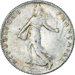 [#1153787] Coin, France, Semeuse, 50 Centimes, 1918, Paris, AU, Silver, KM:854