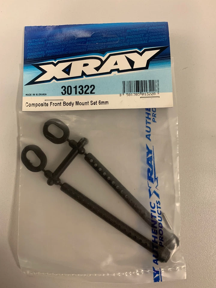 Xray Front Body Mount Set (6mm) T2 T3 T4 1/10 301322 1223 - Photo 1/1
