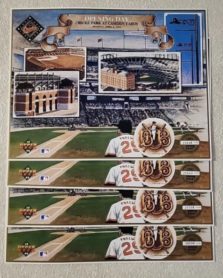 x1 Vintage 1992 Upper Deck Oriole Park At Camden Yards Opening Day Picture /53k - Image 1 of 2