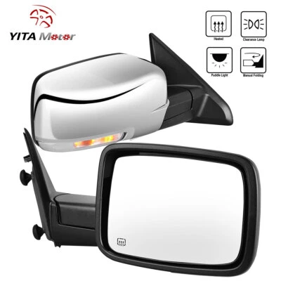 Power Heated Mirrors for 2009- 2018 Dodge Ram 1500 10-17 Ram 2500 3500 w/ Signal - Image 1 of 4