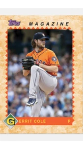 2019 TOPPS TBT 1990 MAGAZINE SET #37 CARD HOUSTON ASTROS GERRIT COLE #222 - Picture 1 of 1