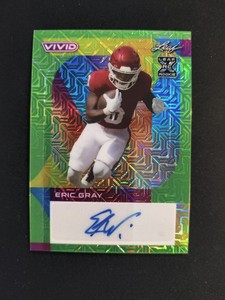 2023 Leaf Vivid ERIC GRAY Auto #1/4 XRC BA-EG1 Green Mojo NY GIANTS