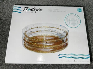 Floatopia GLITZER klar Planschbecken Kleinkind Kinder Sommer Wasser Garten Schwimmen - Bild 1 von 4