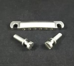 Gibson Satin Nickel 6 String Tailpiece w/Studs HW13 - Picture 1 of 2
