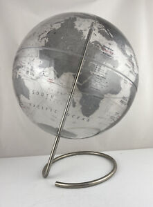 Replogle Crystal Marquise Desktop Globe, Clear Silver 12"