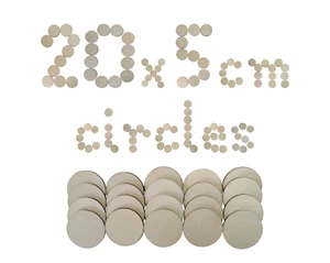 5cm Wooden Circle Disc Plaque 20 pieces Craft Shapes Wood DIY Decoration Plywood - Picture 1 of 2