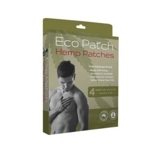 New Byron Naturals Eco Pain Eco Patch Hemp Patches x 4 Packs Gel Patch - Picture 1 of 1
