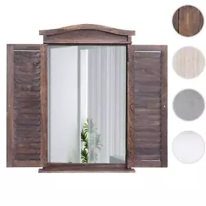 Wandspiegel Badspiegel Badezimmer Spiegel mit Fensterläden, 71x46x5cm shabby - Bild 1 von 15