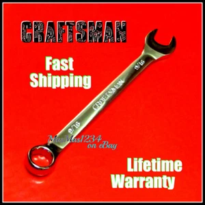 CRAFTSMAN Combination Wrench - Fully Polished - SAE Inch Metric 12 Pt Any Size - Picture 1 of 23