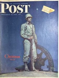 1943 Mead Schaeffer Segunda Guerra Mundial SEP Original Revista Cubierta Solo Navidad - Imagen 1 de 1