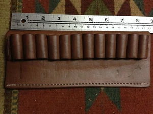 Fits 45 70 Caliber Bullet Carrier Cartridge Belt Slide Holder Leather USA Made - Bild 1 von 4